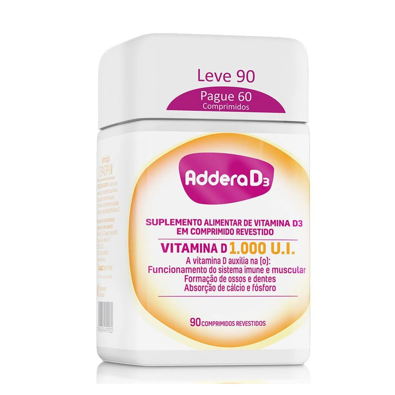 Vitamina D 1.000UI Addera D3 90 comprimidos