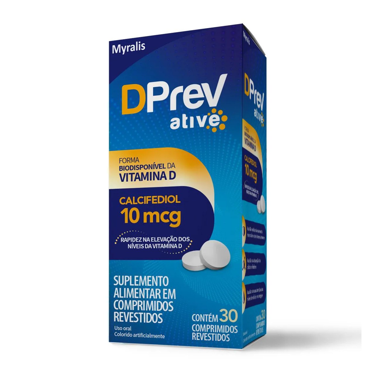 Vitamina D 10mcg DPrev Ative 30 comprimidos