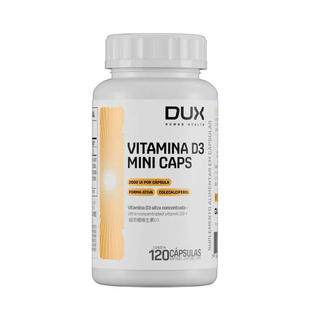 Vitamina D3 Colecalciferol 2000 Ui 120 cápsulas – Dux