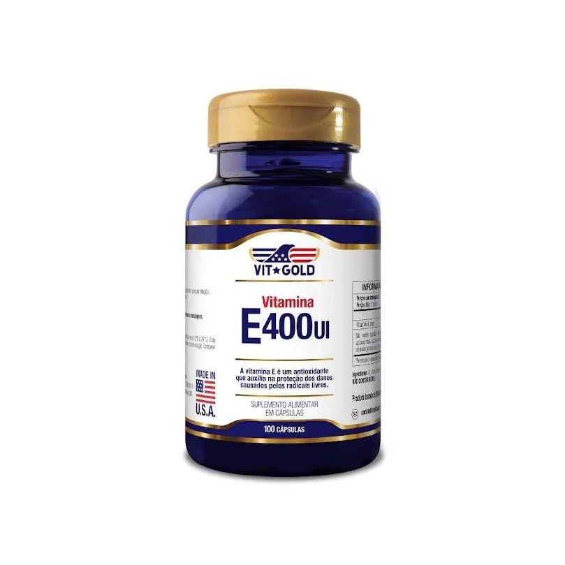 Vitamina e 400 Ui Vitgold 100 cápsulas