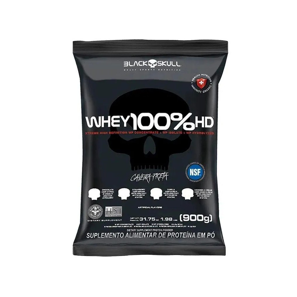 Whey 100% Hd Refil (900g) – Sabor: Chocolate