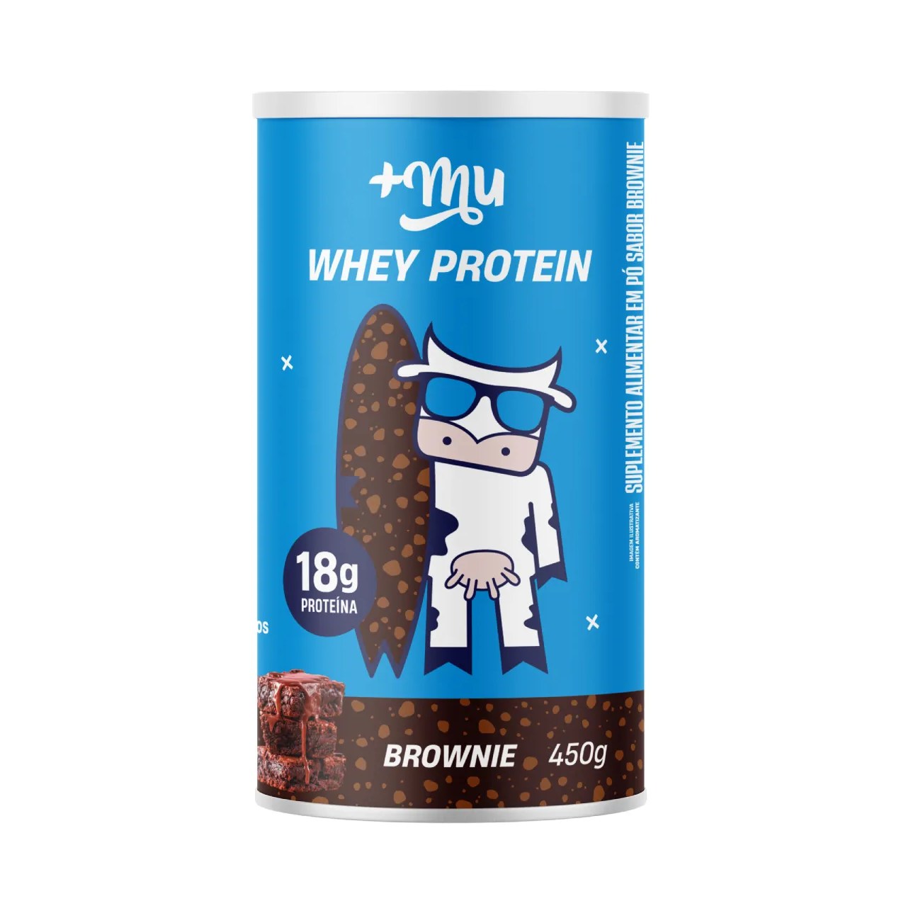 Whey Protein Concentrado +Mu Brownie 450g