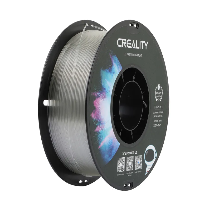 Filamento CR-PETG Creality 1.75mm 1kg - Transparente