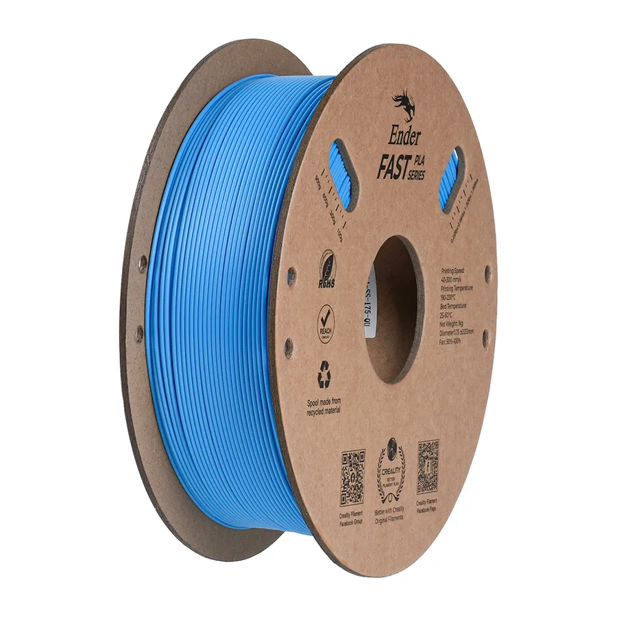 Filamento Ender Fast PLA Creality 1.75mm 1kg - Azul Claro