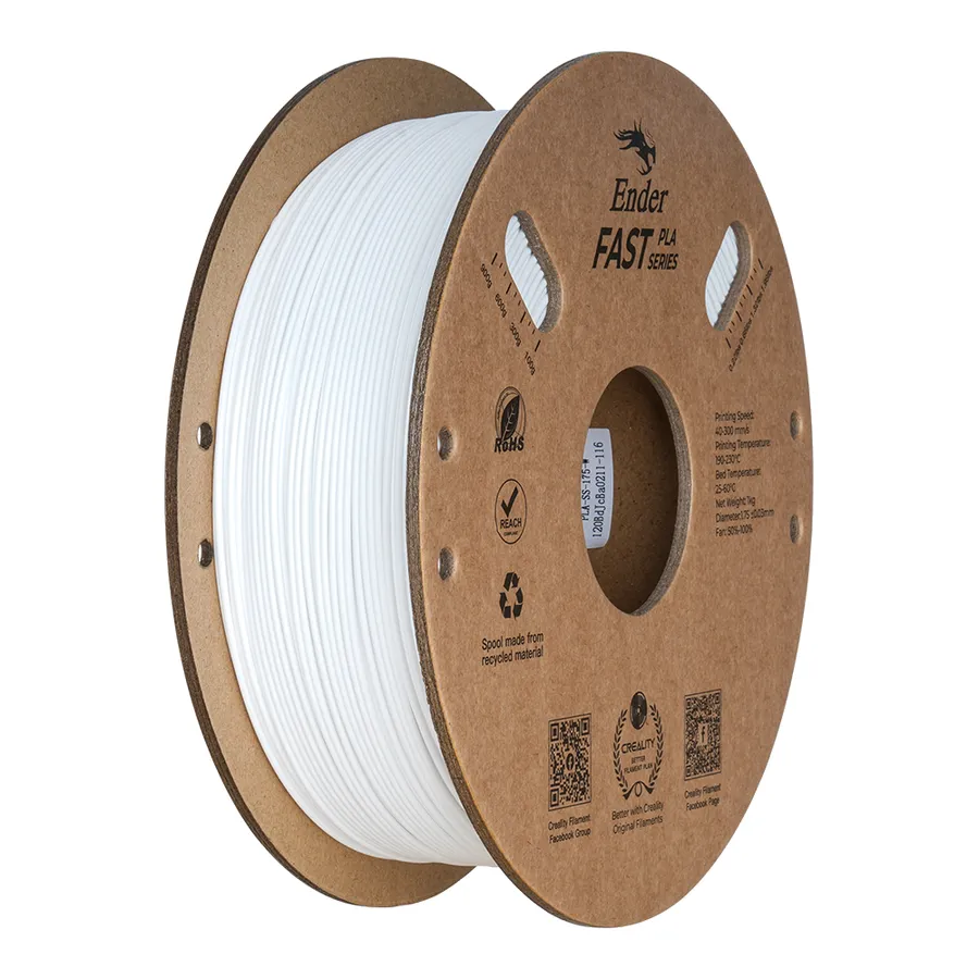 Filamento Ender Fast PLA Creality 1.75mm 1kg - Branco