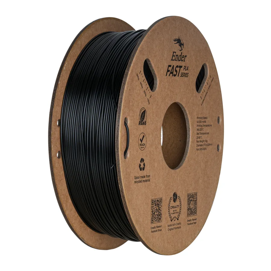 Filamento Ender Fast PLA Creality 1.75mm 1kg - Preto
