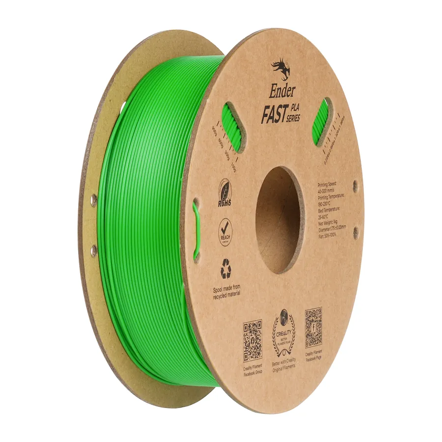 Filamento Ender Fast PLA Creality 1.75mm 1kg - Verde