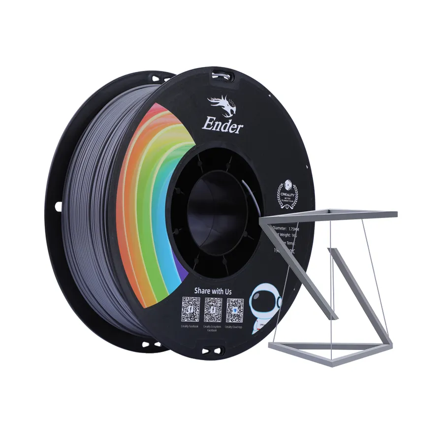 Filamento Ender-PLA+ Creality 1.75mm 1kg - Cinza