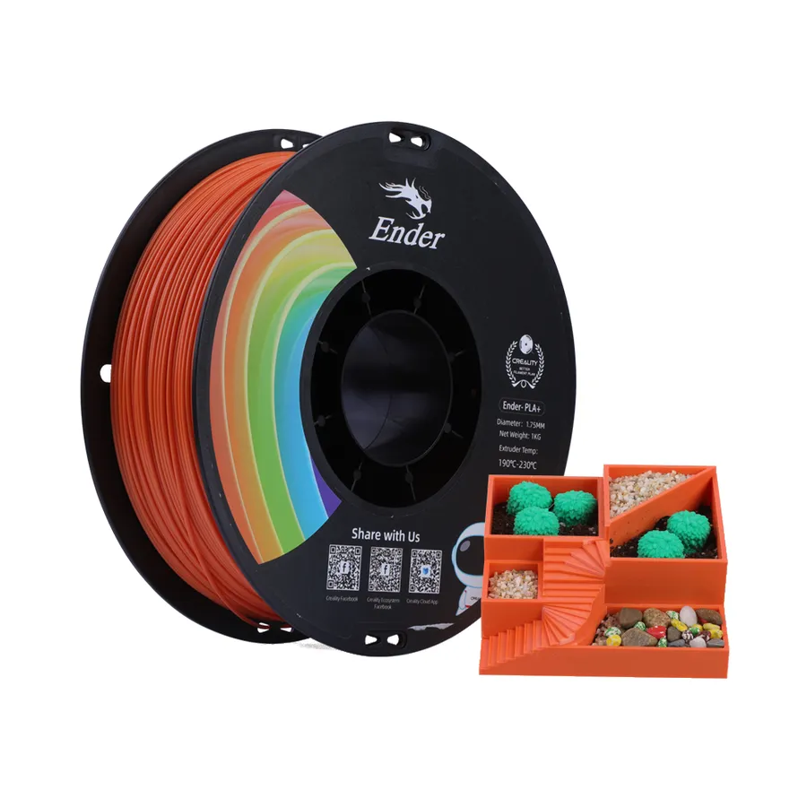 Filamento Ender-PLA+ Creality 1.75mm 1kg - Laranja