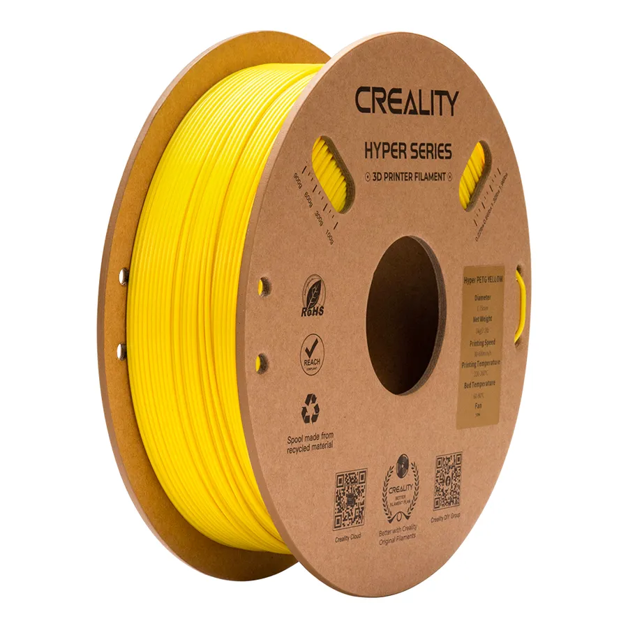 Filamento Hyper PETG Creality 1.75mm 1kg - Amarelo