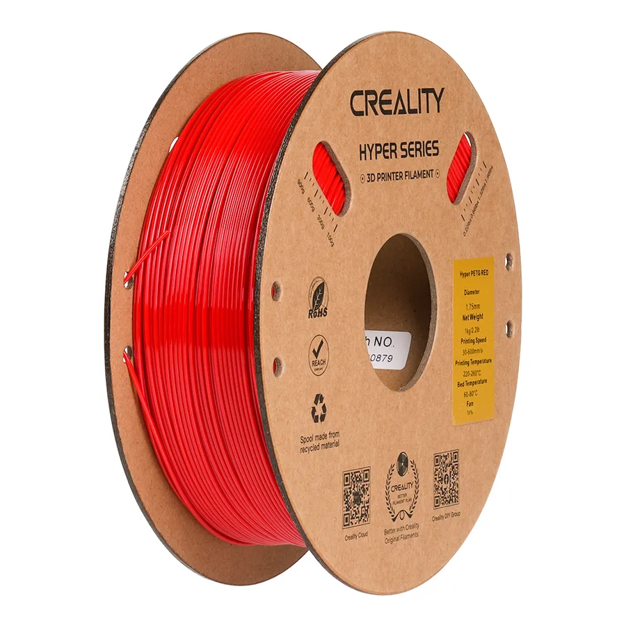 Filamento Hyper PETG Creality 1.75mm 1kg - Vermelho