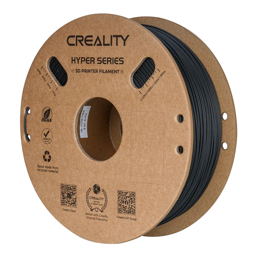 Filamento Hyper PLA-CF Creality 1.75mm 1kg - Preto