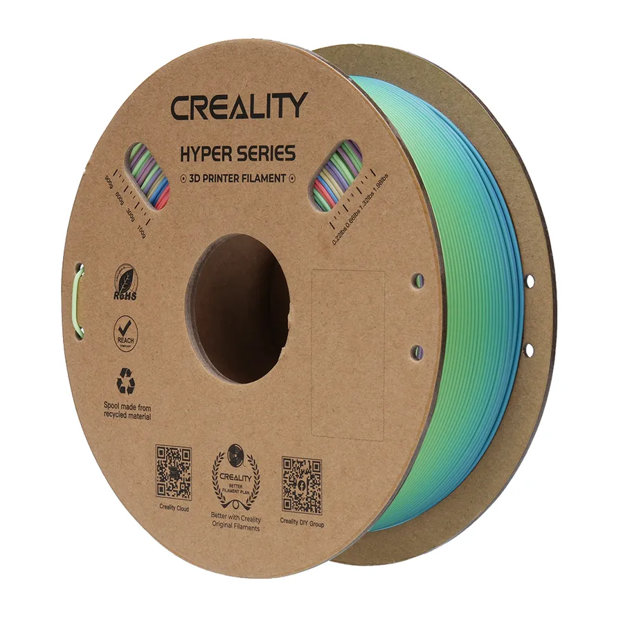 Filamento Hyper Series PLA Creality 1.75mm 1kg - Arco-�ris Blossom