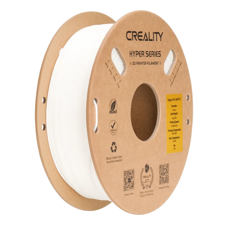 Filamento Hyper Series PLA Creality 1.75mm 1kg - Branco