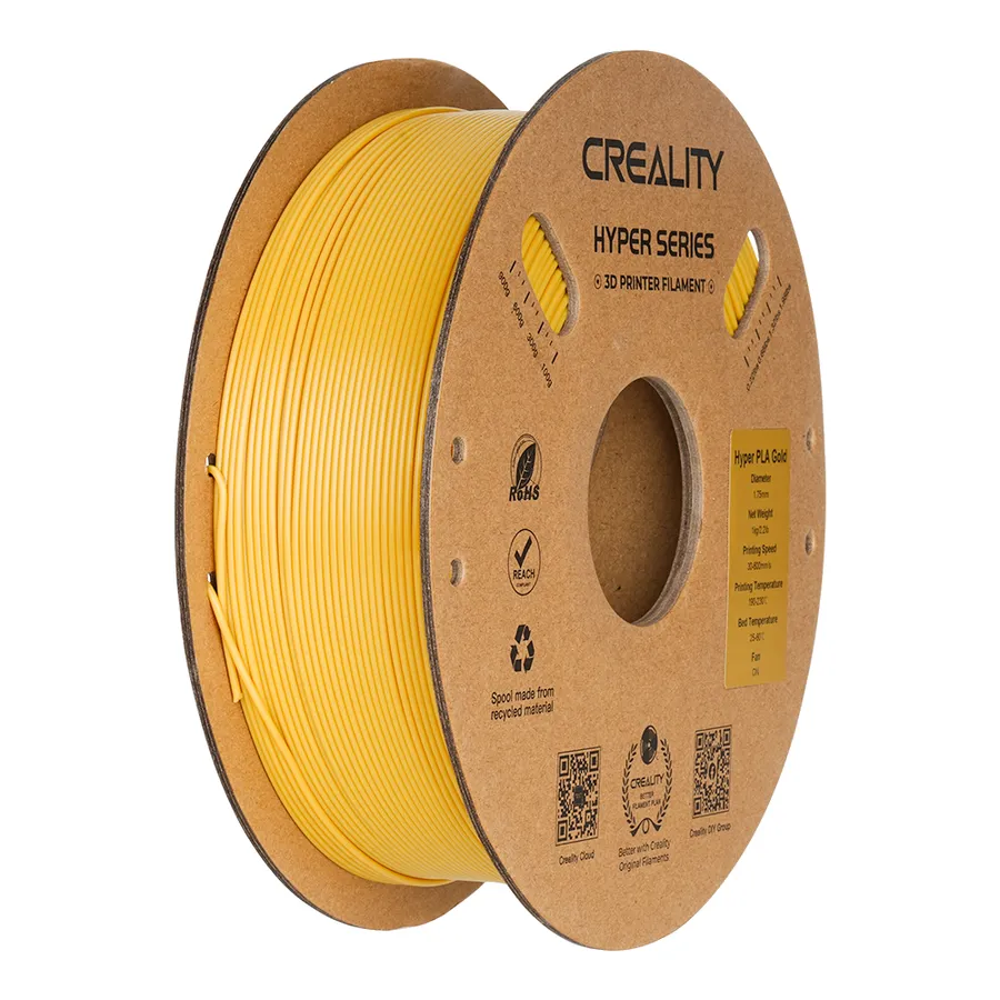 Filamento Hyper Series PLA Creality 1.75mm 1kg - Dourado (Gold)