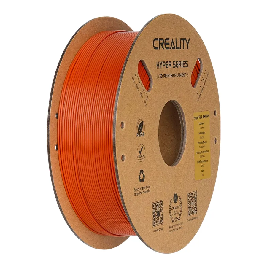Filamento Hyper Series PLA Creality 1.75mm 1kg - Marrom
