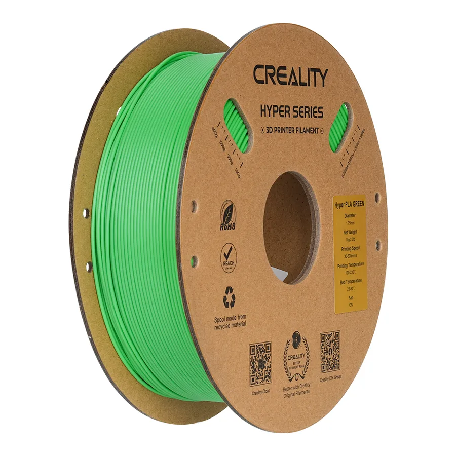 Filamento Hyper Series PLA Creality 1.75mm 1kg - Verde