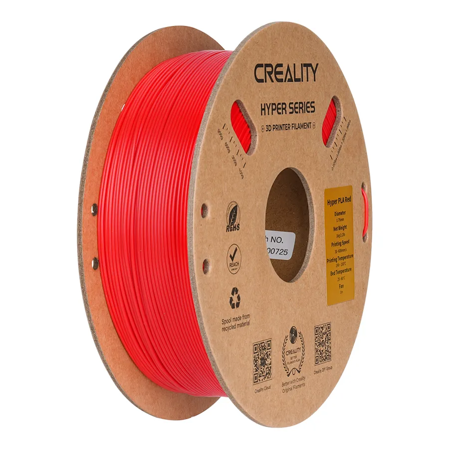 Filamento Hyper Series PLA Creality 1.75mm 1kg - Vermelho