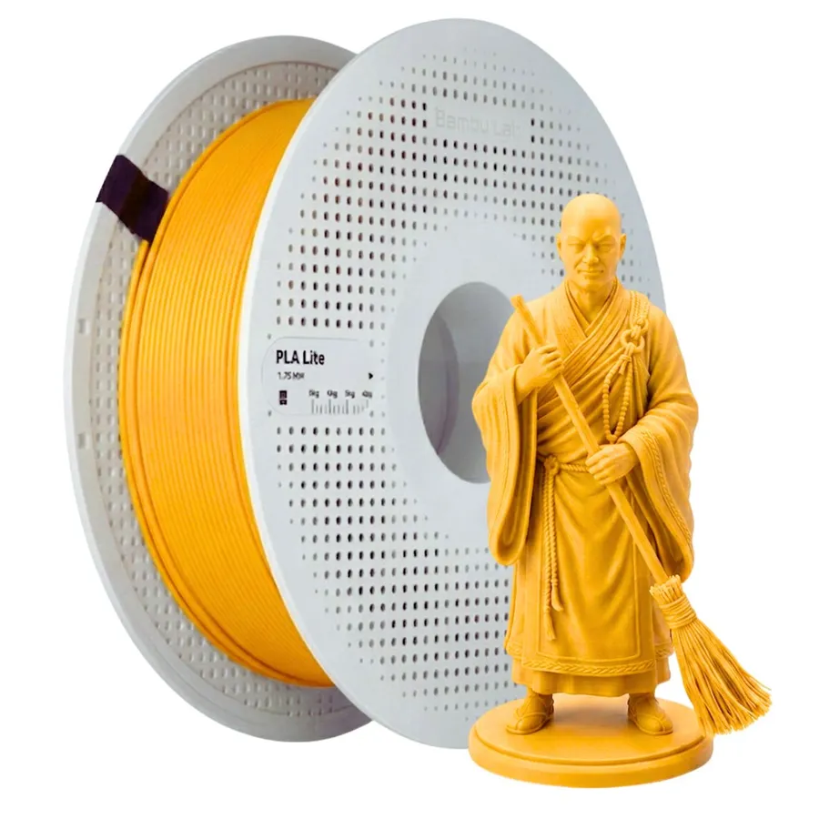Filamento Impressão 3D Bambu Lab Pla Lite Amarelo Girassol 1Kg