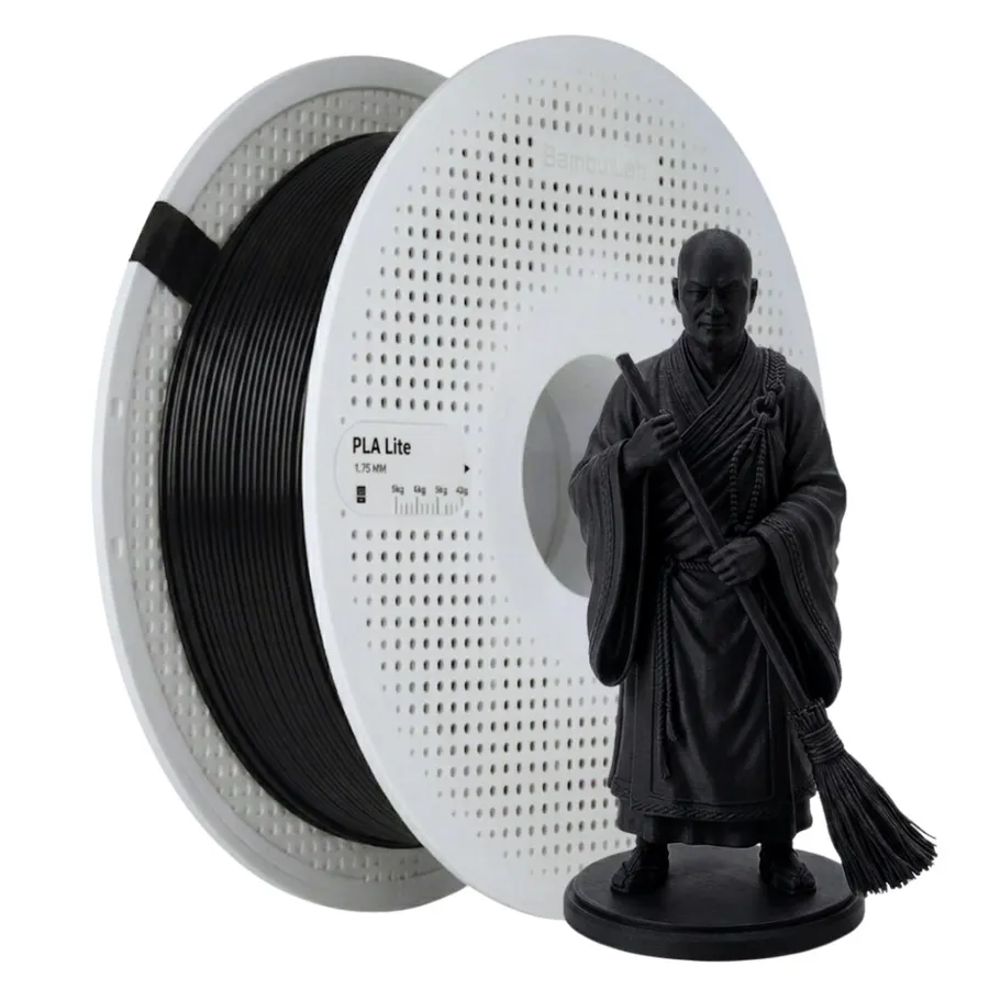Filamento Impressão 3D Bambu Lab Pla Lite Preto 1kg