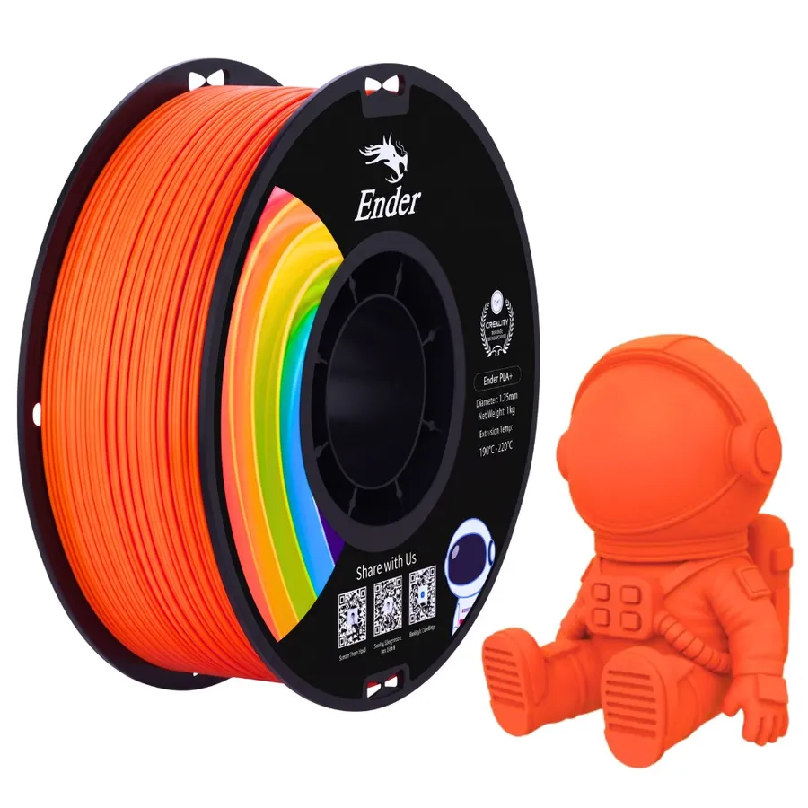 Filamento Impressão 3D Creality En-Pla+ Laranja 1kg