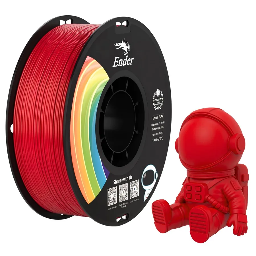 Filamento Impressão 3D Creality En-Pla+ Vermelho 1kg
