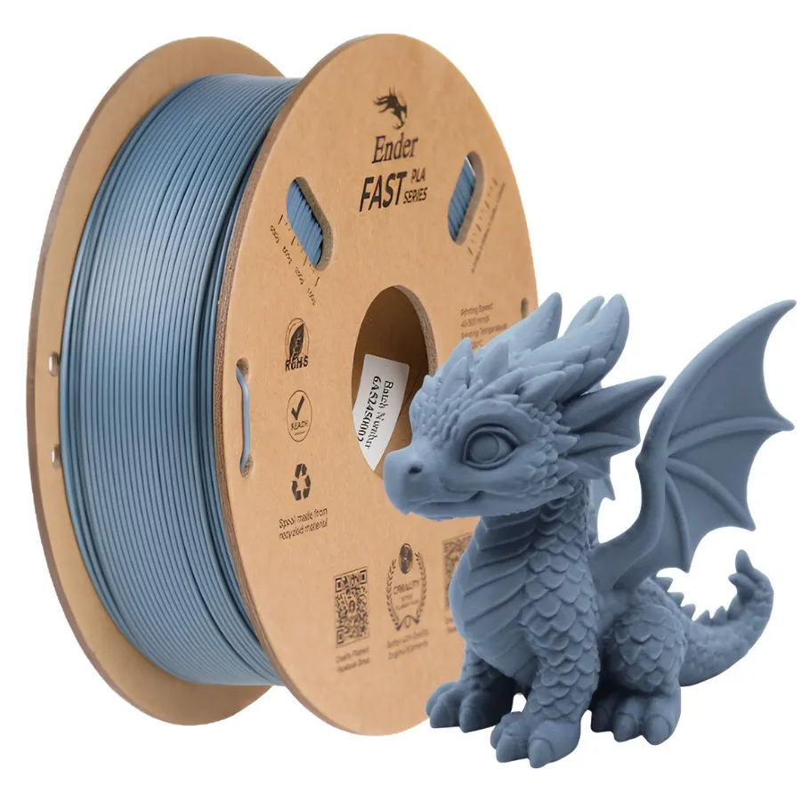 Filamento Impressão 3D Creality Ender Fast Pla Cinza Claro 1kg