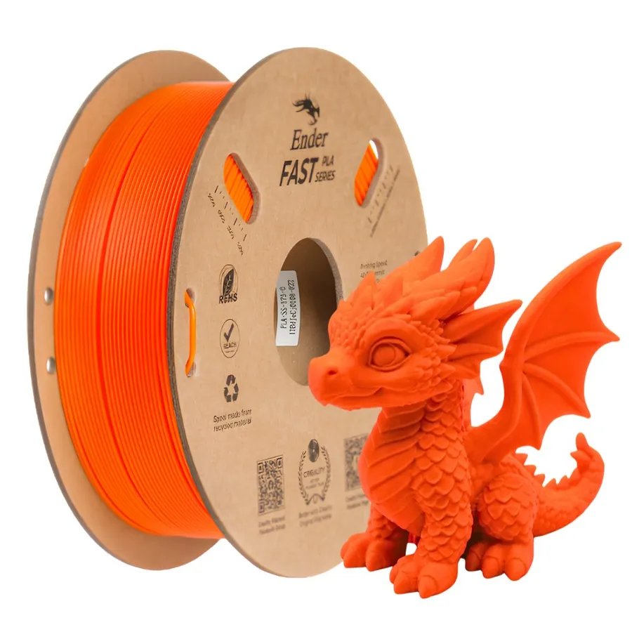 Filamento Impressão 3D Creality Ender Fast Pla Laranja 1kg