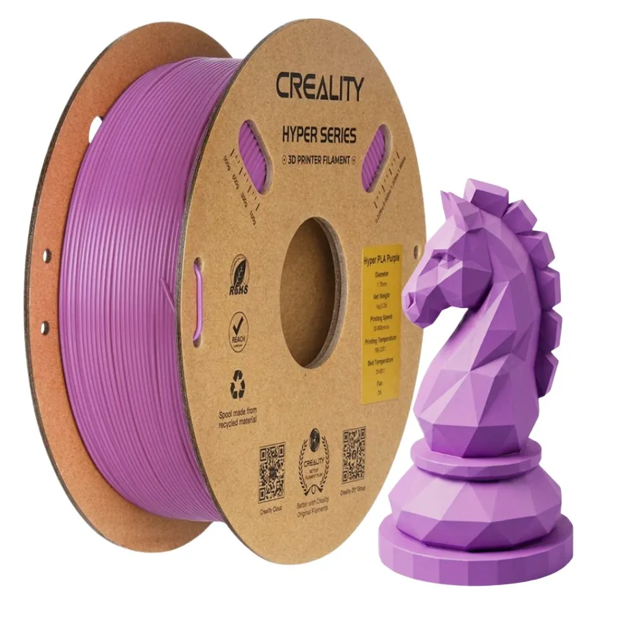 Filamento Impressão 3D Creality Hyper Pla Roxo Púrpura 1kg