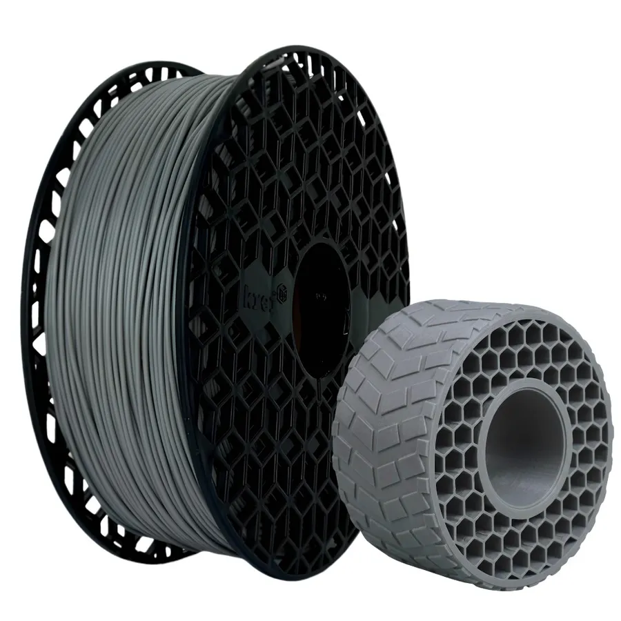 Filamento Impressão 3D Krei TPU-X HF 95A Cinza 1,75Mm 750GR