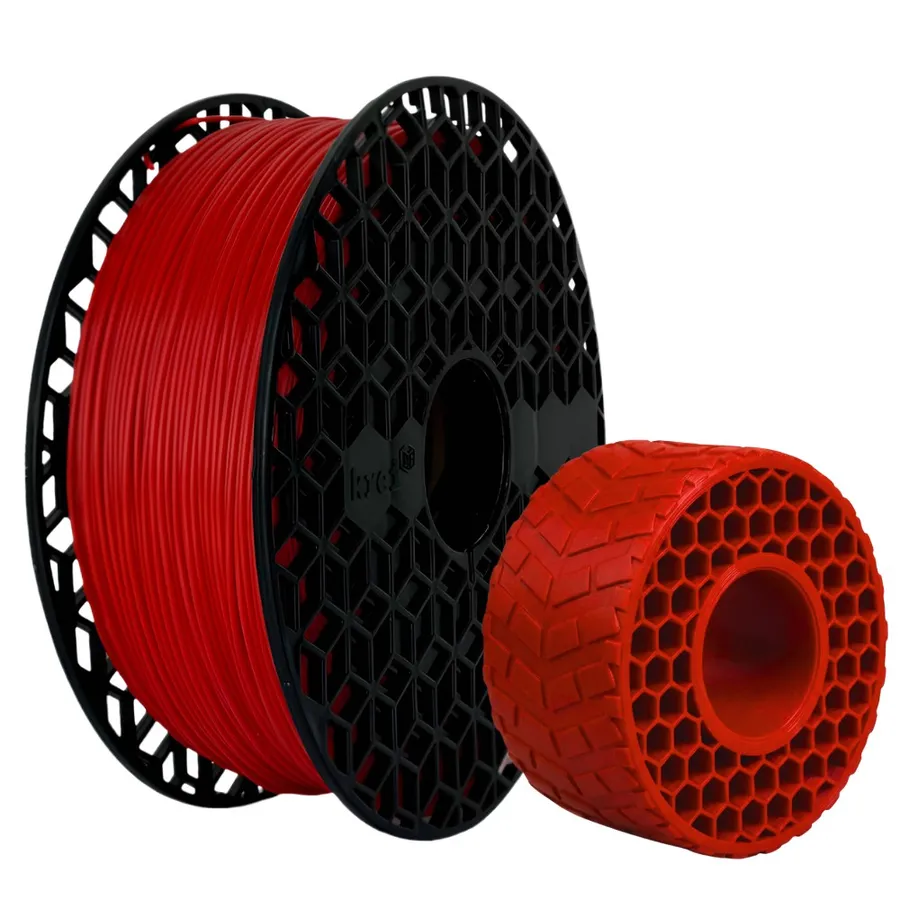 Filamento Impressão 3D Krei TPU-X HF 95A Vermelho 1,75Mm 750GR