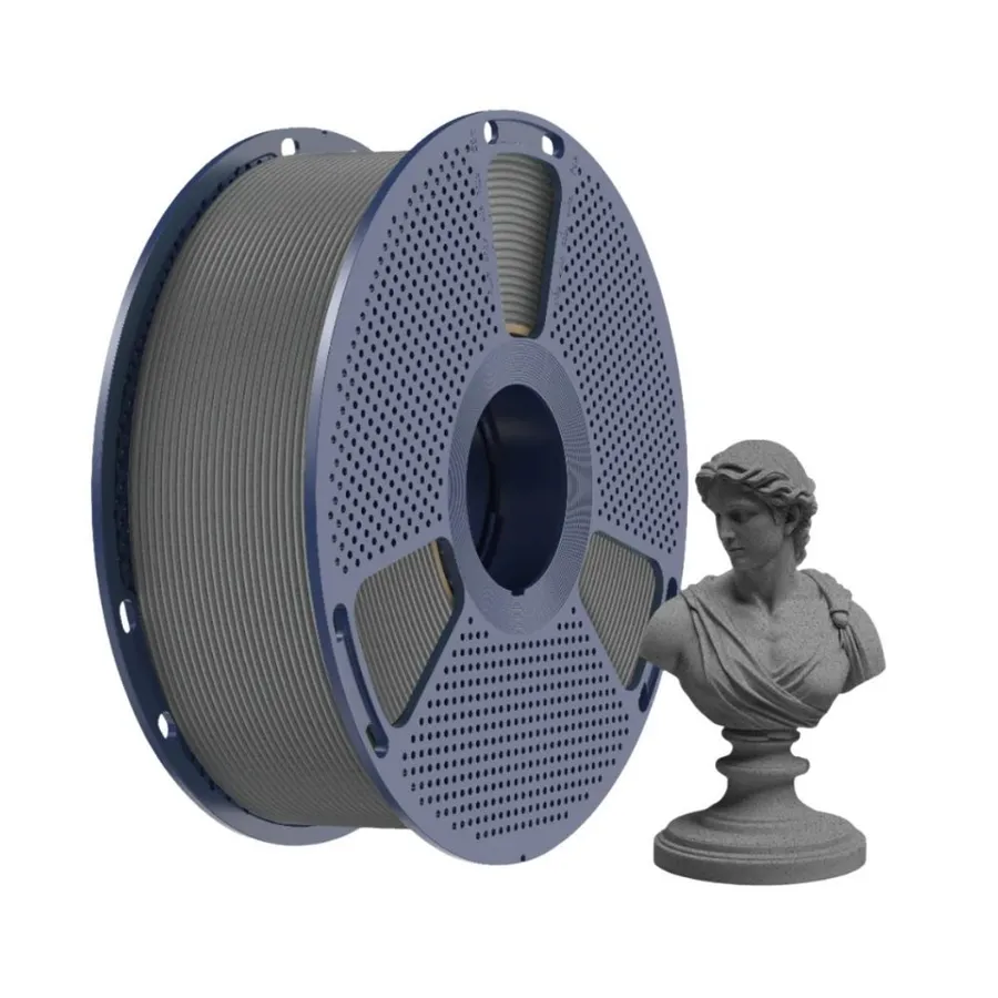 Filamento Impressão 3D Sunlu Pla High Speed Marble Cinza Concreto Mármore 1kg