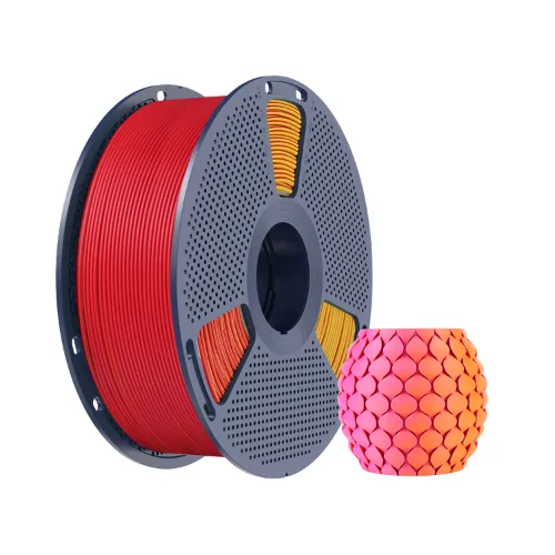 Filamento Impressão 3D Sunlu Pla Matte Fosco Bicolor Amarelo e Vermelho 1kg