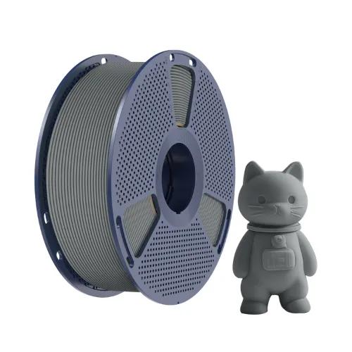 Filamento Impressão 3D Sunlu Pla Matte Fosco Cinza 1kg