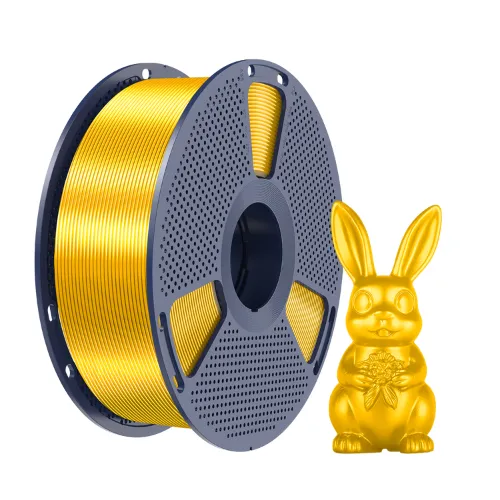 Filamento Impressão 3D Sunlu Pla+ Silk Ouro Claro 1kg
