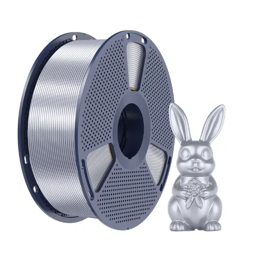 Filamento Impressão 3D Sunlu Pla+ Silk Prata 1kg