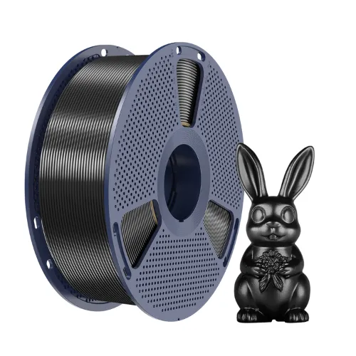 Filamento Impressão 3D Sunlu Pla+ Silk Preto 1kg