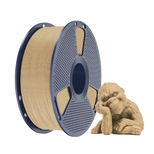 Filamento Impressão 3D Sunlu Pla Wood Madeira Marrom Claro 1kg