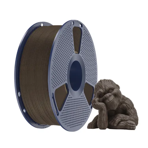 Filamento Impressão 3D Sunlu Pla Wood Madeira Marrom Escuro 1kg