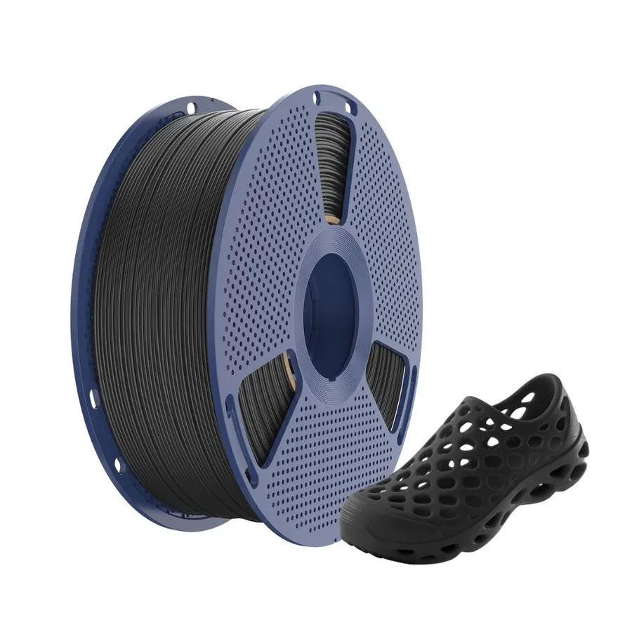 Filamento Impressão 3D Sunlu Tpu Flexivel 90A Preto 1kg