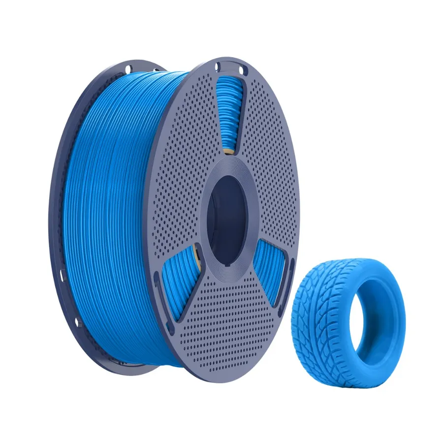 Filamento Impressão 3D Sunlu Tpu Flexivel 95A Azul Celeste 1kg