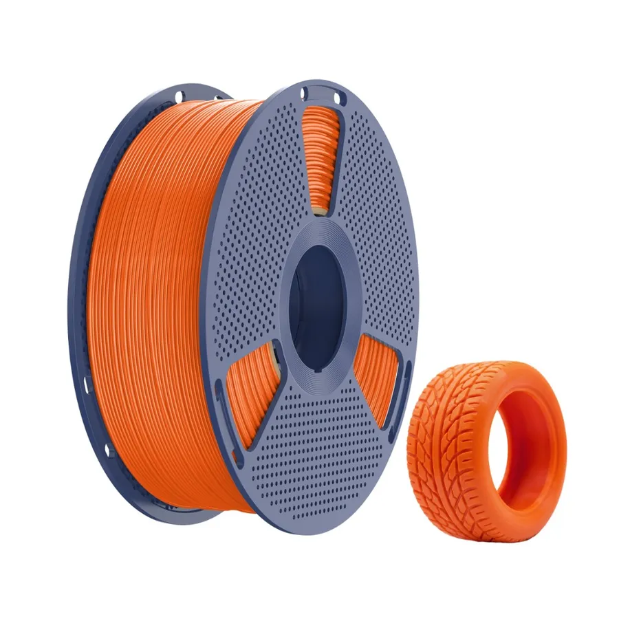 Filamento Impressão 3D Sunlu Tpu Flexivel 95A Laranja Sunny 1kg