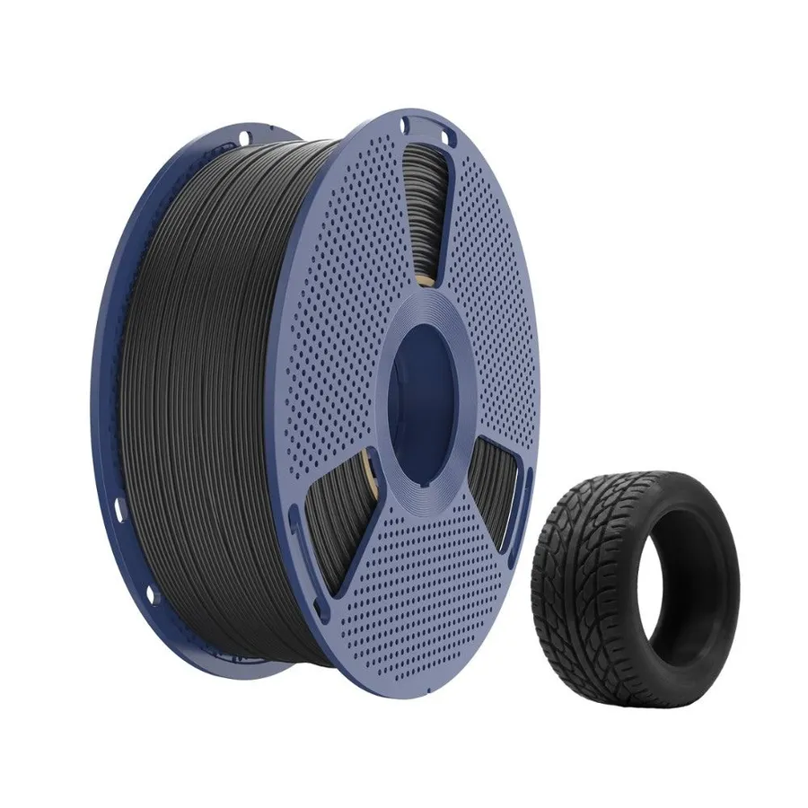 Filamento Impressão 3D Sunlu Tpu Flexivel 95A Preto 1kg
