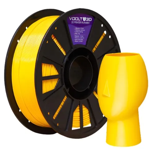 Filamento Impressão 3D Voolt Petg HF Amarelo 1Kg