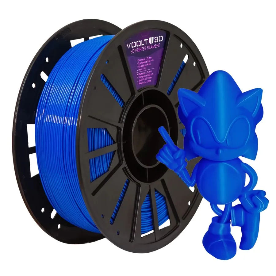 Filamento Impressão 3D Voolt Petg HF Azul 1Kg