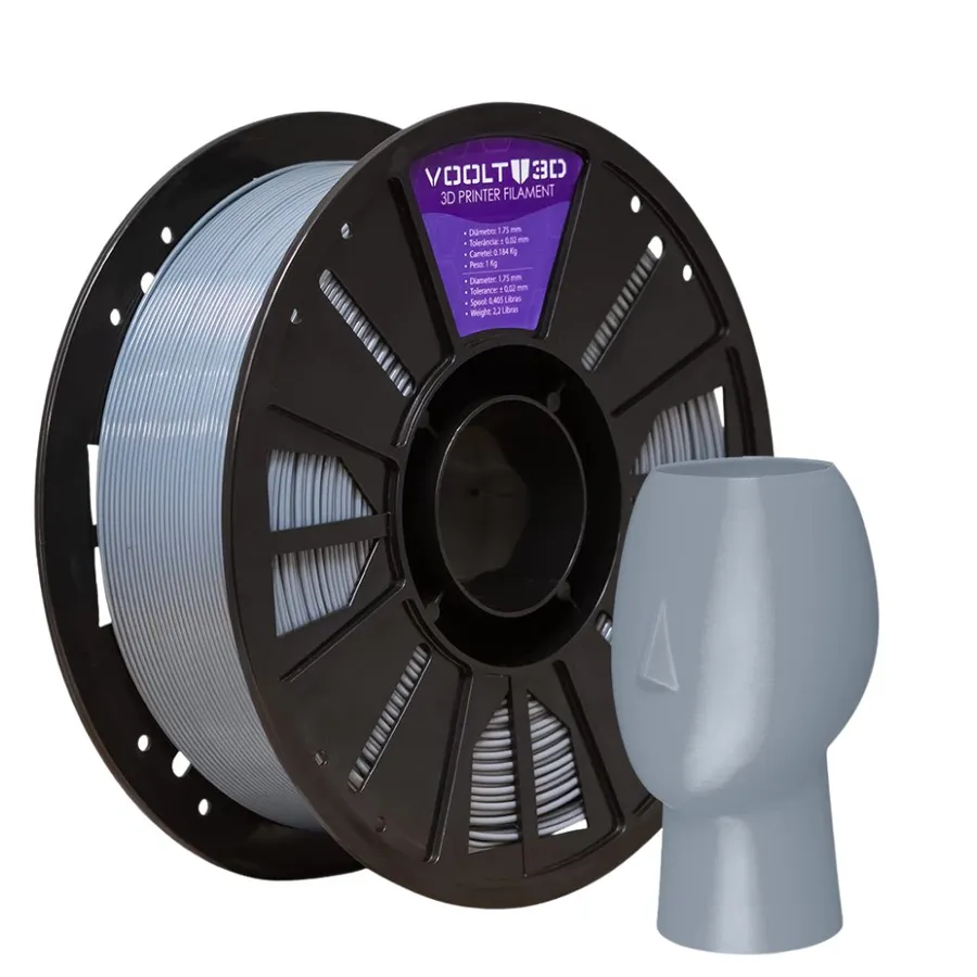 Filamento Impressão 3D Voolt Petg HF Cinza Claro 1Kg
