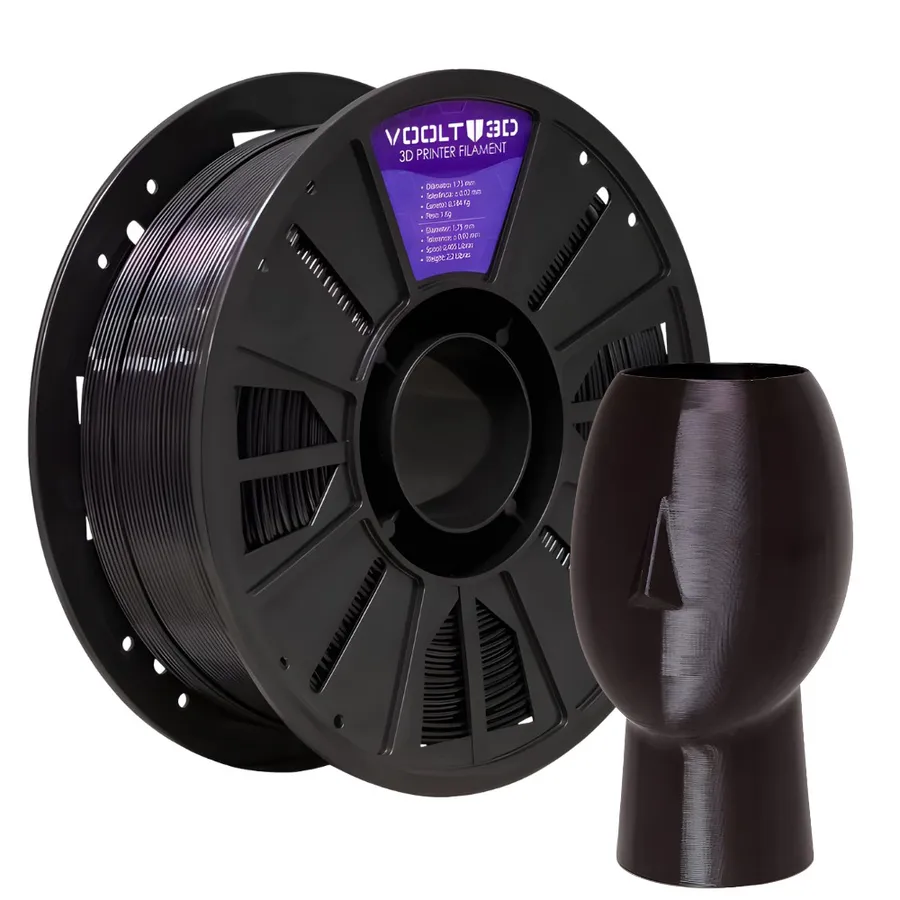 Filamento Impressão 3D Voolt Petg HF Preto 1Kg