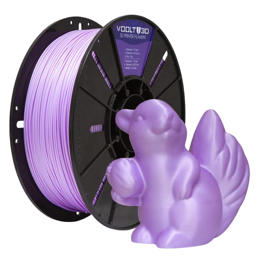 Filamento Impressão 3D Voolt Pla Velvet Macaron Lilás Pastel 1kg