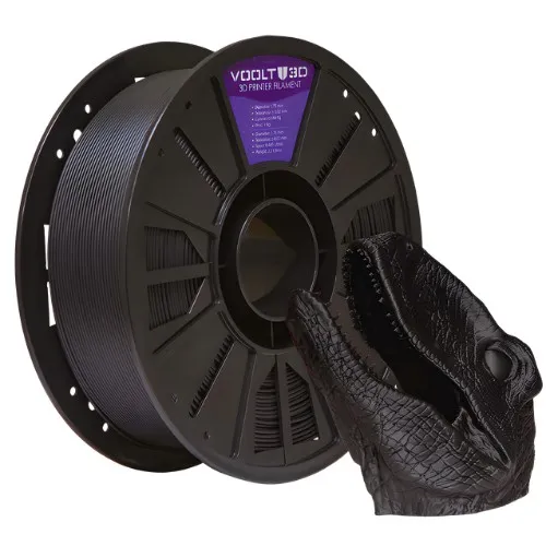 Filamento Impressão 3D Voolt Pla Velvet Preto Fosco 1Kg