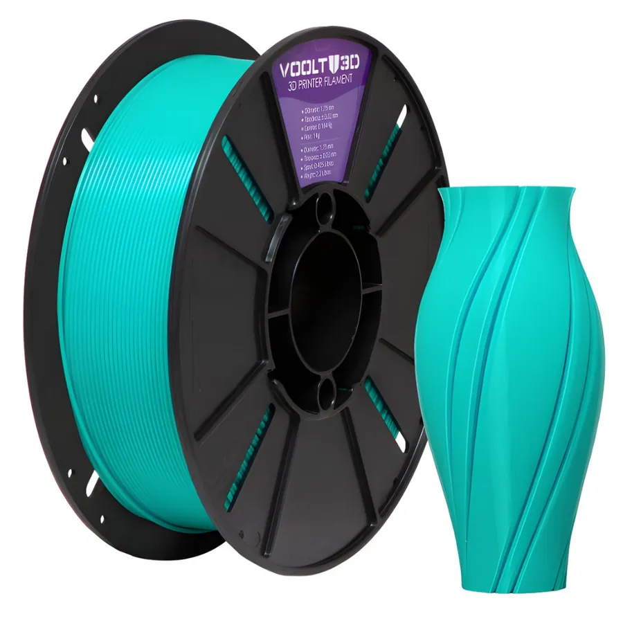 Filamento Impressão 3D Voolt Pla Verde Tiffany 1Kg